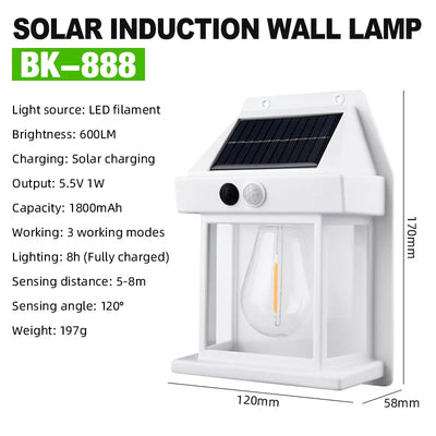 Solar Motion Sensor Lights Outdoor | Waterproof Garden Security Lamps