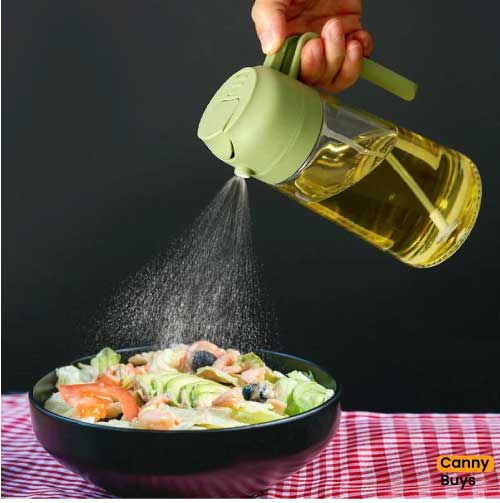 Canny 2 in 1 Glass Oil Sprayer & Dispenser