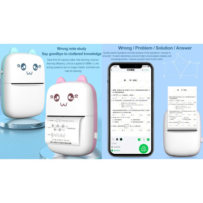 Mini Portable Pocket Size Wireless Bluetooth Thermal Small Printer